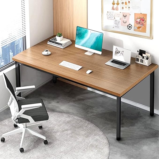 BAST BOARD 30x59 Inches - Brown Minimalist Desk for Home Office or Gaming