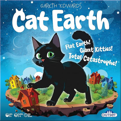 Cat Earth - Light Strategy Family Board Game - 2 to 4 Players Ages 8 and up