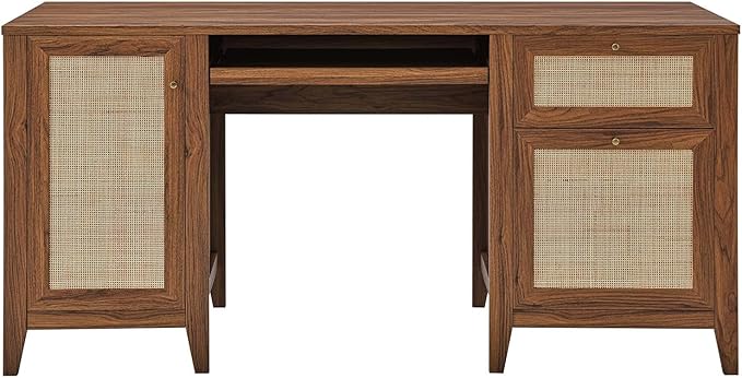 Modway Soma Desk, Walnut