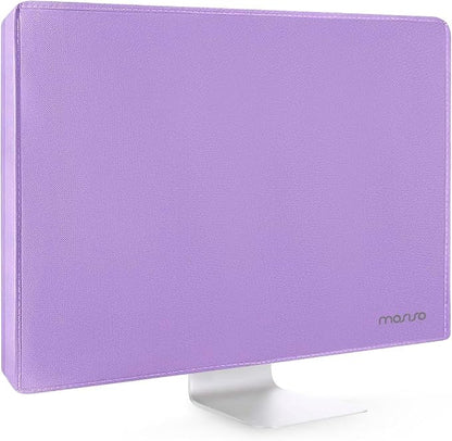 MOSISO Monitor Dust Cover 22, 23, 24, 25 inch Anti-Static Dustproof LCD/LED/HD Panel Case Computer Screen Protective Sleeve Compatible with iMac 24 inch, 22-25 inch PC, Desktop and TV, Purple