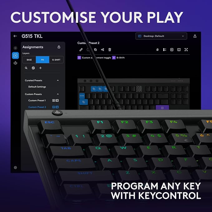 Logitech G502 X Wired Gaming Mouse + G515 TKL Wireless Gaming Keyboard (Tactile) Bundle: Black