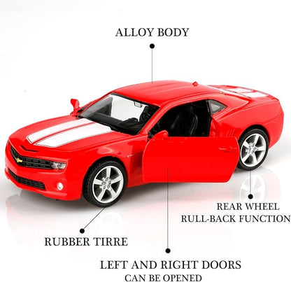TOKAXI 1/36 Scale 2010 Chevy Camaro Diecast Car Models,Pull Back Vehicles Toy Cars,Cars Gifts for Boys Girls