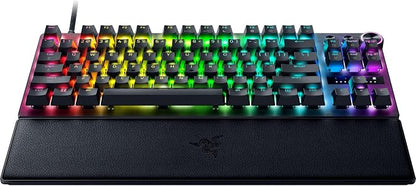 Razer Huntsman V3 Pro TKL 8KHz Esports Gaming Keyboard, Black | Analog Optical Switches Gen 2, 8KHz Polling, Razer Snap Tap, Rapid Trigger, Adjustable Actuation, Media Controls