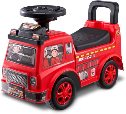 VEVOR Ride On Push Car for Toddlers, Ages 19+ Months, Ride Racer, Sit to Stand Toddler Ride On Toy, Kids Ride On Car with Music Steering, Horn & Under Seat Storage, Ride On Toy for Boys Girls, Red