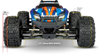 Traxxas Maxx Wide Green 1:10 RC Model Car Monster Truck 4WD RTR 2.4GHz