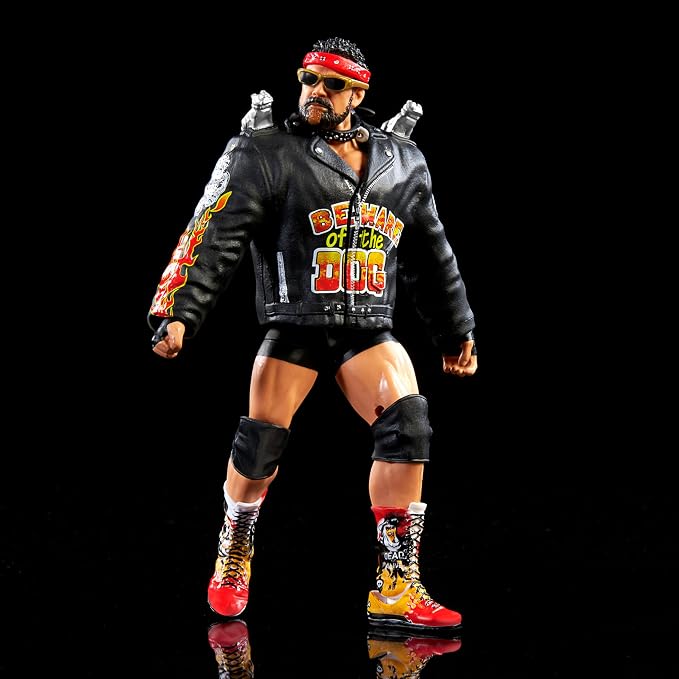 Mattel WWE Elite Collection Action Figure & Accessories, Series #104 Rick Steiner 6-inch Collectible with 25 Articulation Points & Swappable Hands