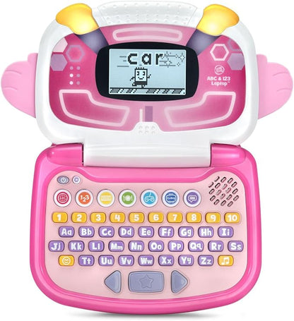 LeapFrog ABC and 123 Laptop for Preschoolers Ages 3-7 Years, Pink