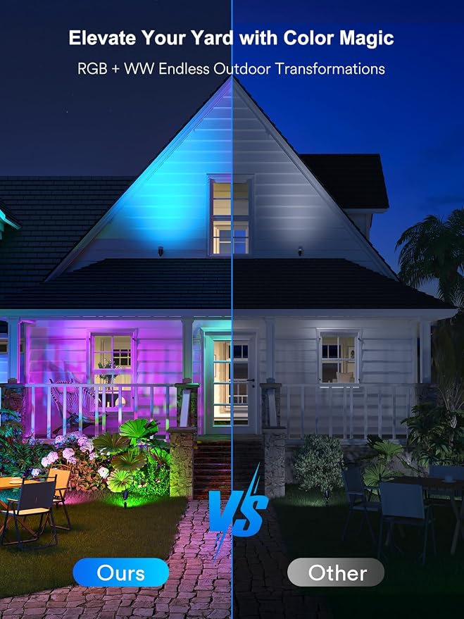 smart Outdoor spotlights | smart voice control