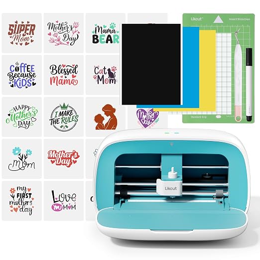 Likcut Vinyl Cutter Machine - AI Smart Sticker Maker S501 for DIY Joy, AI Image Generation Portable Sticker Cutter for Crafting Beginner for Home & School Decor, Custom Stickers, Crafts for Adults