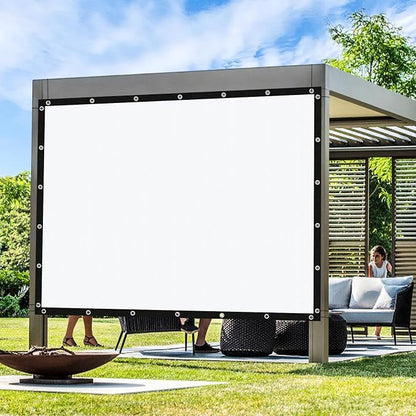 Artpuch Outdoor Pergola Shade Cover 8' X 12' Sun Shade Cloth with Grommets, 90% UV Protection Canopy Patio Privacy Screen (Customized Available) GN107, White