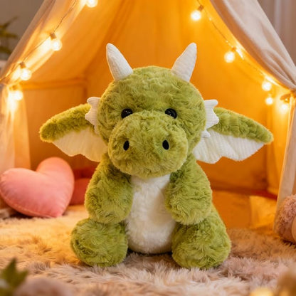 SUSULF Little Flying Dragon - Cute Stuffed Animal Plush Toy - Adorable Soft Dragons Toy Plushies and Gifts - Perfect Present for Kids (Green,16.53in/42cm)