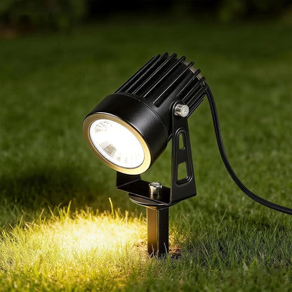 RGBCW Smart Outdoor Landscape Lighting, 6 Pack Outdoor Spot Lights with Transformer, WiFi+Bluetooth App Control Garden Path Lights, Low Voltage IP65 Waterproof for Yard Walkway Plants Trees