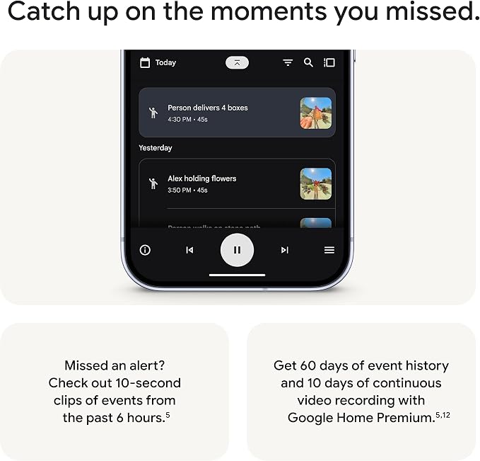 Google Nest Doorbell (Wired, 3rd Gen) - 2K Video, Live View - 2025 - Snow | Video doorbell, 2K HDR, intelligent alerts, color night vision, 2-way audio, works with Google Home & Gemini