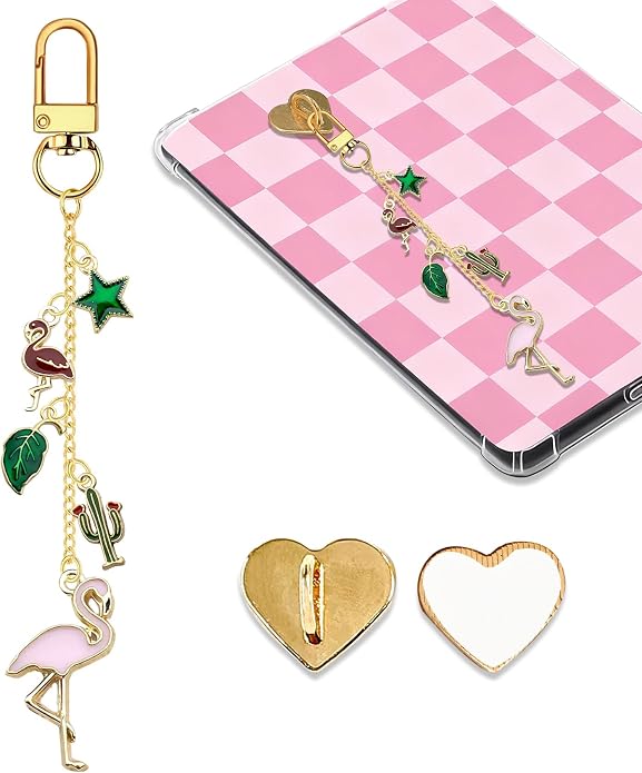 Charm Chains for Kindle,Cute E-reader Phone Charm Bracelets Accessories Compatible for Kindle E-Reader Phone iPad AirPod,Gifts for Reader Booklovers