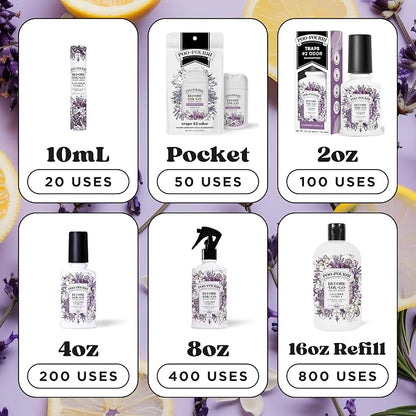 Poo-Pourri Before-You-Go Pocket Toilet Spray, Travel Essentials, Lavender Vanilla, 1 Fl Oz, Up to 50 Uses, On-The-Go Bathroom Odor Deodorizer with Essential Oils, TSA Approved Size