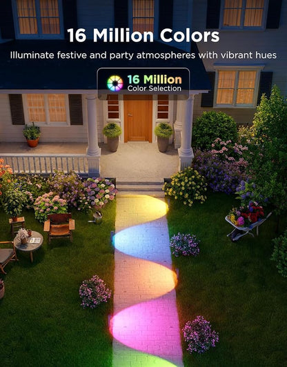 Govee Outdoor Pathway Lights 2 Lite, 4 Pack, 190 lumens, IP67 Waterproof | 16 Million Colors, 60+ Scene Modes, for Path, Landscape Lighting, Outdoor, Compatible with Alexa, Google Assistant, Matter