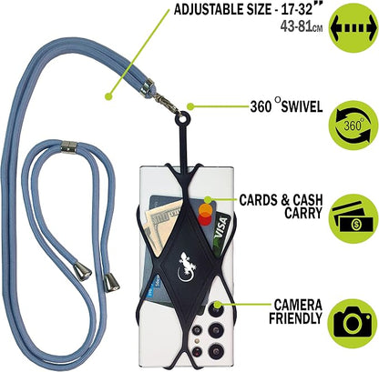 Gecko Travel Tech Cell Phone Lanyard Phone lanyards for Around The Neck Neck Lanyard Phone Crossbody