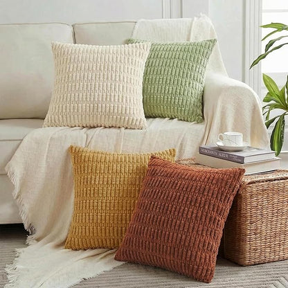 Fancy Homi 4 Packs Decorative Throw Pillow Covers for Living Room Couch Bed, Modern Farmhouse Boho Home Décor Accent Cushion Case, 26" x 26", Fall
