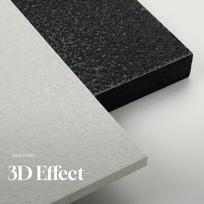Cuspin Large 3D Wood Wall Art for Living Room, Minimalist Black and White Geometric Wall Decor, Modern Textured Wooden Blocks Artwork for Bedroom Dining Room Office Hallway
