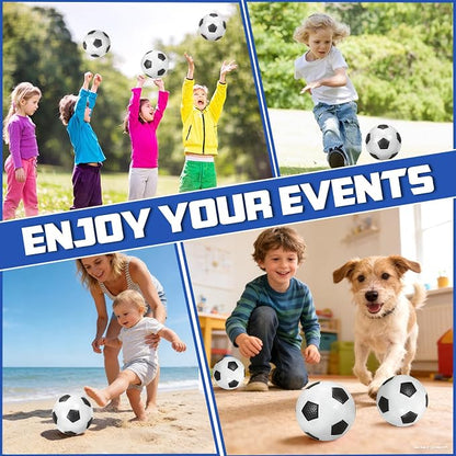 Hymaz 6 Inch Mini Soccer Balls for Kids Toddler, 6 Pack Inflatable Mini Balls with Pump, Small Soccer Ball Easter Birthday Gifts for Boys Girls Indoor Outdoor Sports Games Backyard Party Supplies