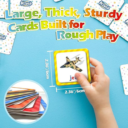 Aizweb Alphabet Match Game,Memory Game,52 Pcs ABC Learning Letter Flash Cards for Toddlers Ages 3 4 5,Educational Toys for Pre K Preschool Kindergarten Learning Activities Classroom Must Haves
