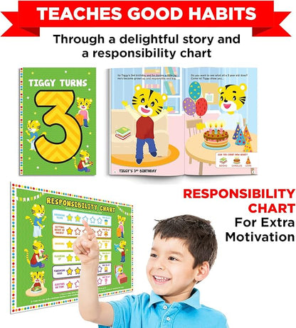 Learnabee Toys for 3 Year Old Boys/Girls | Gift for 3 Year Old Kids | Board Books and Fun Activities | Learning and Educational Toys & Games (1 Box Set)