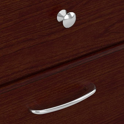 Bush Furniture Cabot L Shaped Computer Desk in Harvest Cherry | Corner Table with Drawers for Home Office