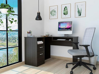 NicBex Kimberly-DW-00051-LWJ Home Office Desks, 47.2"x41.3"x30.4", Black