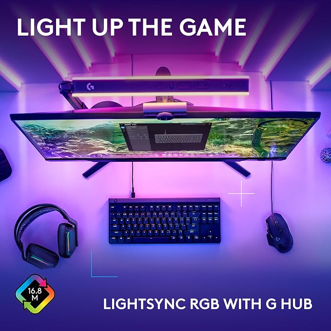 Logitech G515 TKL Gaming Keyboard (Tactile) - Black | Fully customizable, double-shot PBT keycaps, brown switches