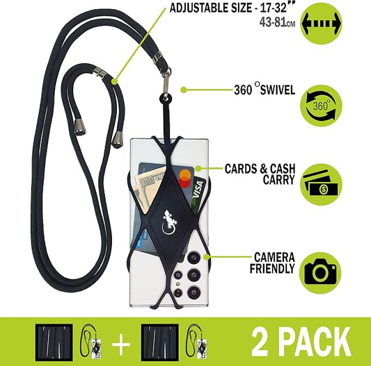 Gecko Travel Tech Cell Phone Lanyard Phone lanyards for Around The Neck Neck Lanyard Phone Crossbody