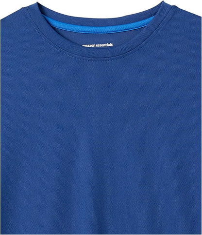 Amazon Essentials Men's Moisture Wicking Breathable Active Performance Tech Gym T-Shirts, Pack of 2