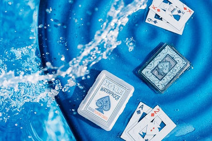 Hoyle Waterproof Playing Cards, Clear Plastic Deck of Cards for Outdoor Card Games, Camping, Beach, Pool & Travel Games (1 Deck) | playing-cards
