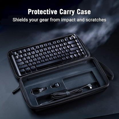 ASUS ROG Falchion Ace 75 HE Wired Analog/Hall Effect Gaming Keyboard – 75% TKL, USB, Hot Swappable HFX V2 Magnetic Switch, Rapid Trigger, 8KHz Polling, ABS Keycap, Carry Case, Web-based Config - Black