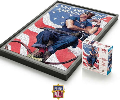 MasterPieces 1000 Piece Jigsaw Puzzle For Adults, Family, Or Youth - Rosie The Riveter - 19.25"x26.75"