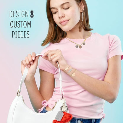 STMT D.I.Y. Hand Stamped , DIY Personalized Stamp Jewelry, Great Teenage Birthday Gift, Unique Handmade Jewelry & Name Plates, Bead Kits for Kids, Teens & Adults Ages 14+