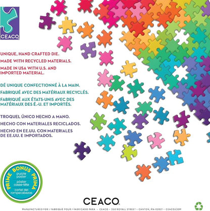 Ceaco – Sunrise Perfection - 300 Oversized Piece Jigsaw Puzzle  Large, Oversized Shapes - Great for Adults, Seniors, Family, Kids, Easy to Grip