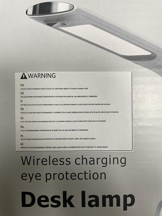 LED Desk Lamp with USB Charging Port, 10W wireless charger, Stepless dimmable, Natural Lights, Desk Lights for Home Office, Office Desk Lamp Eye Caring Reading Light, Gesture Control Table Lamp
