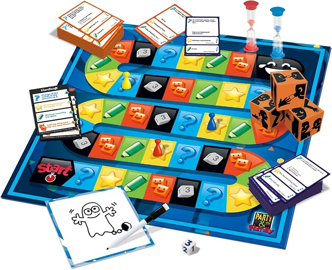Jumbo Party & Co. Family Board Game - Fun Multi-Challenge Game for 8+ Years, Multiplayer Family Entertainment.