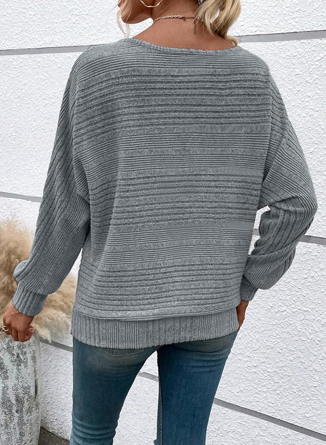 Womens Long Sleeve Shirts Crewneck Tunic Tops Pullover Sweaters Business Casual Blouses Fall Fashion 2026