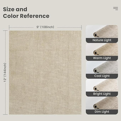 Valenrug 9x12 Area Rug - Stain Resistant Area Rugs 9x12 Living Room, Non Slip High-Low Pile Textured Area Rugs for Bedroom, Folable Machine Washable Rugs (9'x12', Beige)