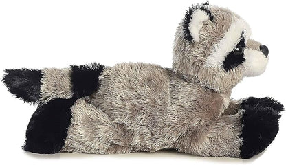 Aurora® Adorable Mini Flopsie™ Rascal™ Stuffed Animal - Mini Companions Ready for Playful Adventures - for Kids All Ages, Toddlers, Adults, and Families - Gray 8 Inches