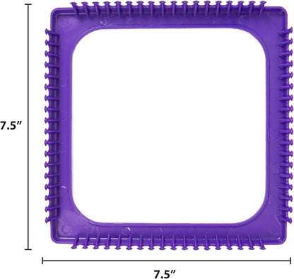 Made By Me Easy Steps Weaving Loom for Kids, Includes 165 Loom Loops & 1 Weaving Loom with Loom Hook, Makes 4 Projects, Hook & Loop Potholder Kit, DIY Weaving Kit, Potholder Loom Kit, Kids Crafts