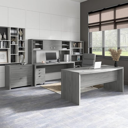 Bush Business Furniture Echo Computer Desk, 72W, Modern Gray