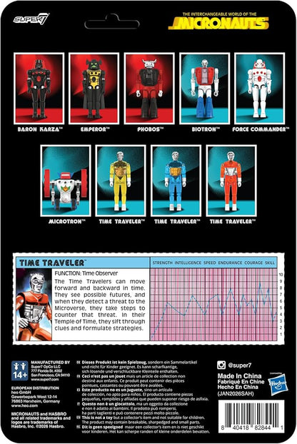 Super7 Micronauts Reaction+ Wave 04 - Time Traveler (Translucent Orange) Action Figure