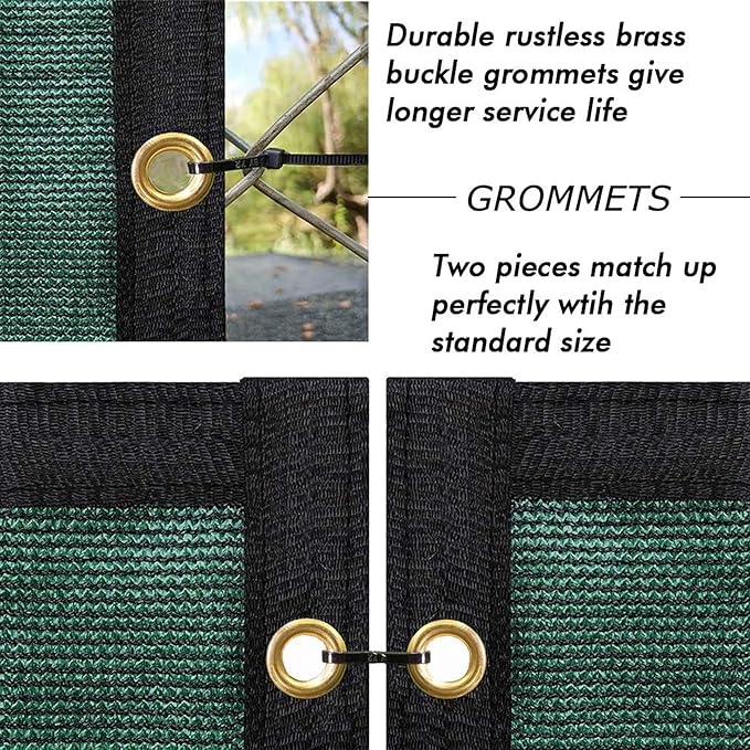 UPGRADE Privacy Fence Screen 3'x23' Dark Green Outdoor 90% Visibility Blockage 170 GSM Mesh Shade Cover Panels for Backyard,Balcony,Home Decoration with Zip Ties,Customized Avaliable