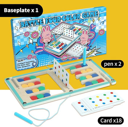 Color Matching Puzzle Toys, Montessori Brain Teasers Game for Kids, Road Trip Toys for Boys & Girls, Handheld Games for Travel, Ideal Christmas, Birthday Gifts