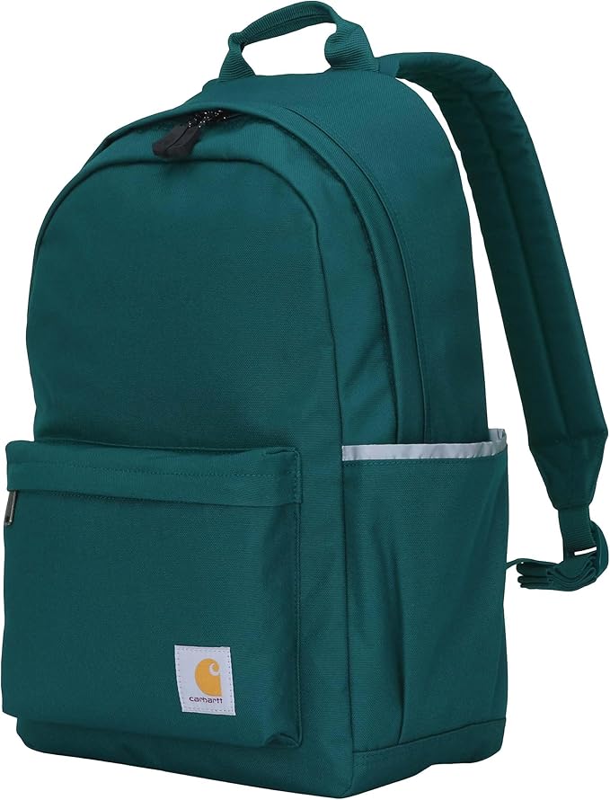 Carhartt Classic 21L Backpack Greenstone | Classic Laptop, Water-Resistant Pack with 15 Laptop Sleeve and Organizational Compartments
