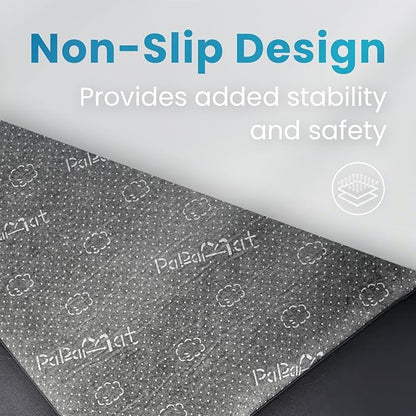 1.3" Thick Baby Play Mat for Floor Playpen, 71x59 Large Foam Tummy Time Mat, Padded Support Soft Plush Nursery Rug for Infant Kids Toddler Crawling Kick Activity (Light Grey)