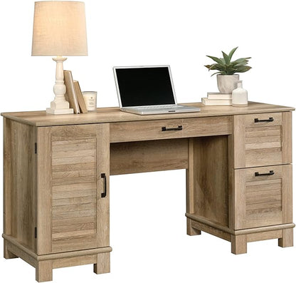 Sauder Garden Villa Desk, L: 59.06" x W: 20.71" x H: 29.80", Orchard Oak Finish
