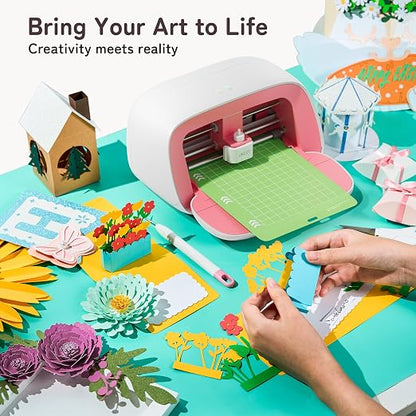 Likcut Vinyl Cutter Machine Creator Bundle with Carrying Case & Accessories, User-Friendly Sticker Maker Set, Portable Vinyl Printer for Sticker Joy Craft & Home Decor, School Project
